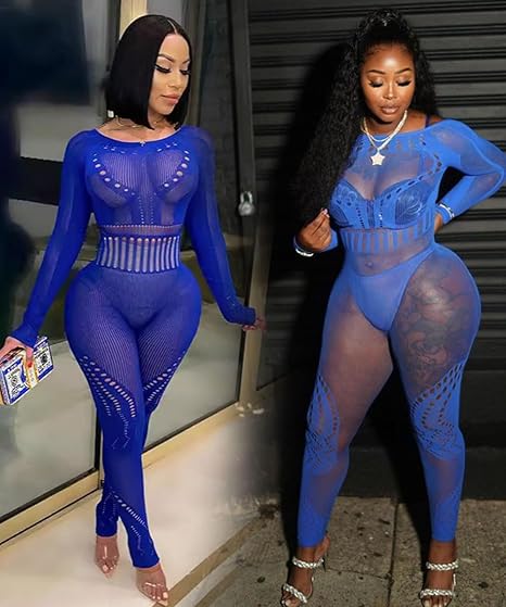 XIUSEMY Womens Lingerie Fishnet Bodystocking Attached Stockings Soft Bodysuit Sexy Nightwear Plus Size