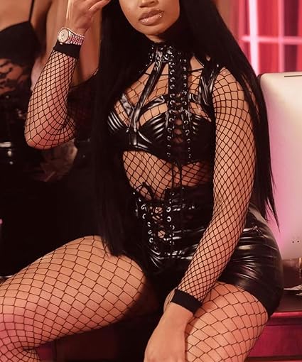 XIUSEMY Women Sexy Bodystocking One Piece Badydoll Fishnet Lingerie Nightwear Plus Size
