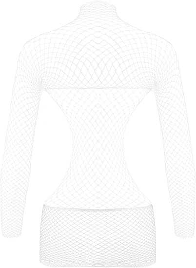 XIUSEMY Womens Lingerie Fishnet Dress Mesh Bodysuit See Through Beachwear
