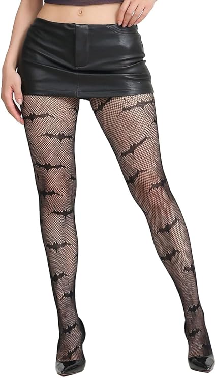XIUSEMY Fishnet Stockings for Women Sexy Tights Lace Pantyhose Patterned Leggings Black Plus Size