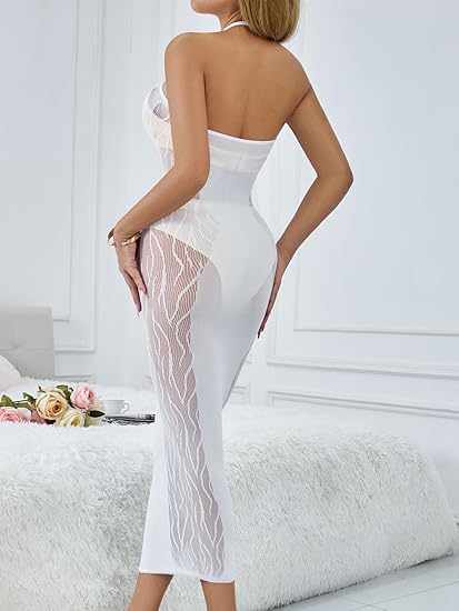Xiusemy Womens Sexy Lingerie Dress Babydoll Bodycon Dress Teddy Chemise Nightwear