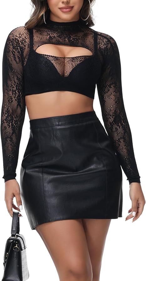 XIUSEMY Women Lingerie Set Two Piece Fishnet Sets Sexy Nightwear Exotic Outfit