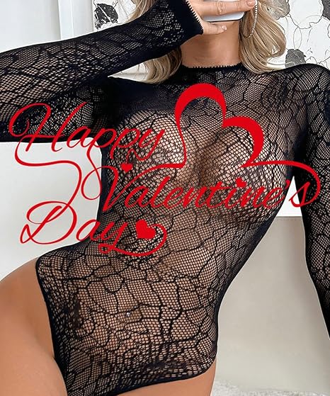 XIUSEMY Lingerie for Women Fishnet Bodysuit Sexy One Piece Babydoll Teddy Mesh Outfits