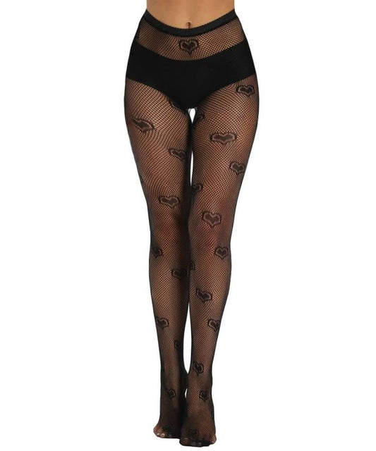 Xiusemy Women Sexy Tights Fishnet Stockings Patterned Tights Thigh-High Black Socks Lace Leggings Pantyhose