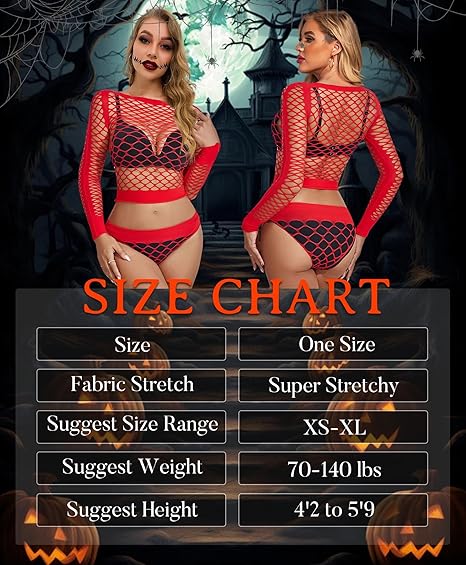 XIUSEMY Womens Lingerie Set Fishnet Top and Panty Two Piece Babydoll Cover up